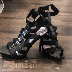 Aldo lack straps heels size 8.5